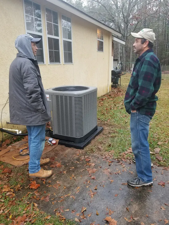 New outdoor unit installed